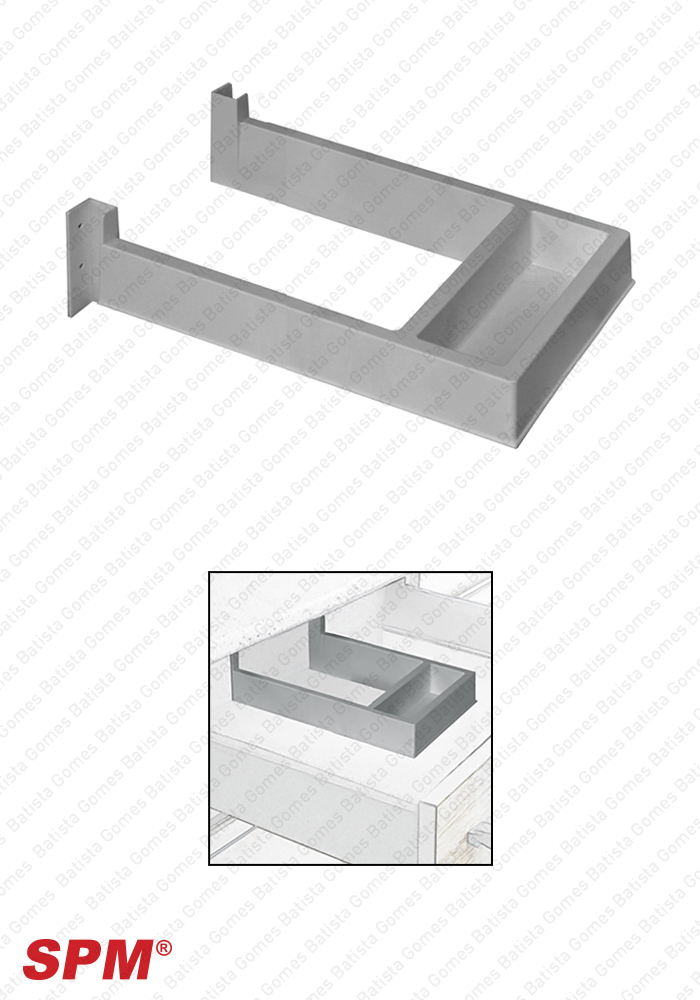 Salva sif�es retangular para gaveta